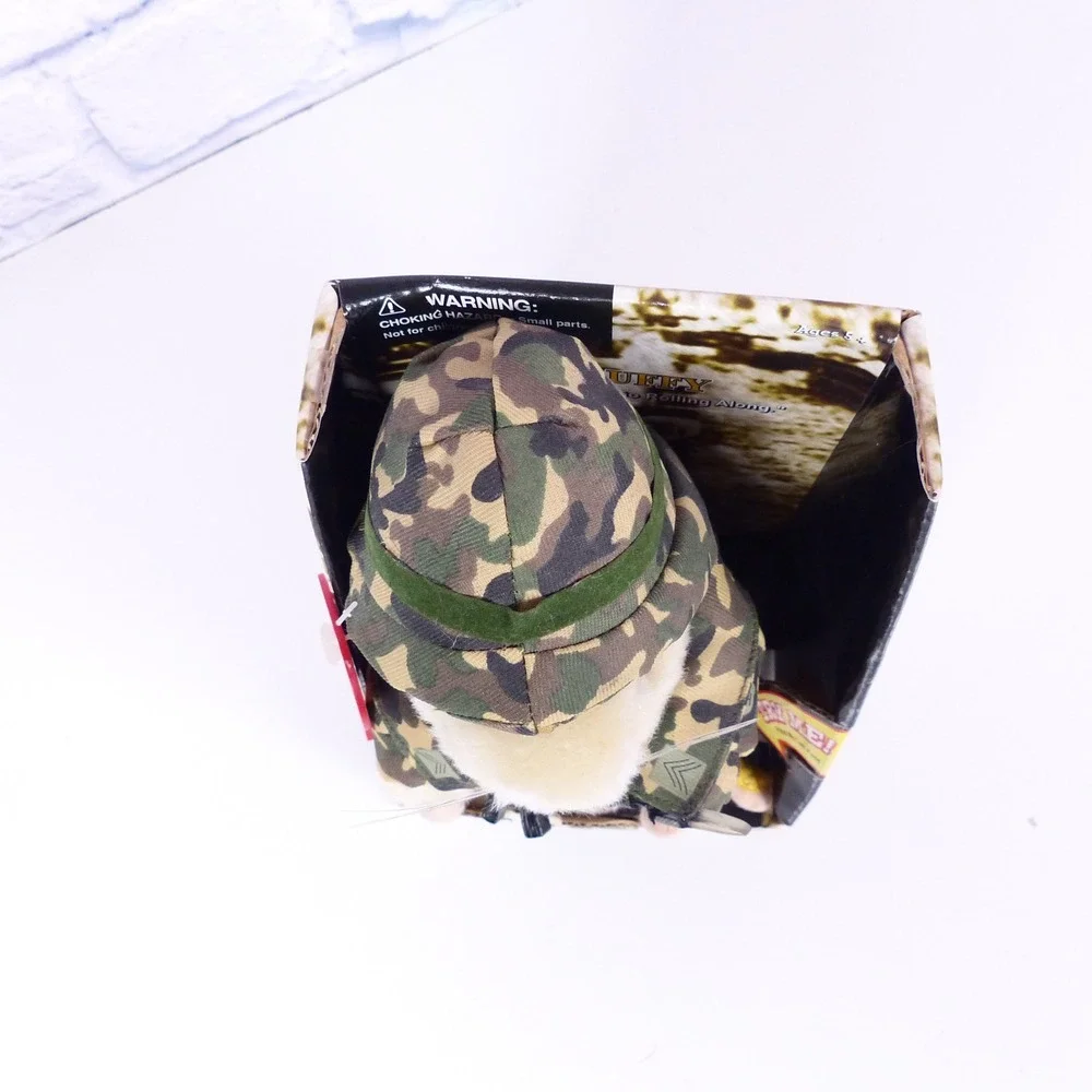 Vintage Gemmy Dancing Hamster Sgt Scruffy 2003 NEW IN BOX Military Camo Animated